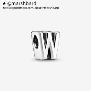 Pandora Letter W Alphabet Charm